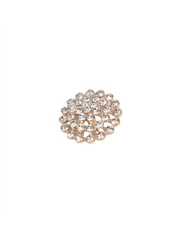 Bouton strass blanc