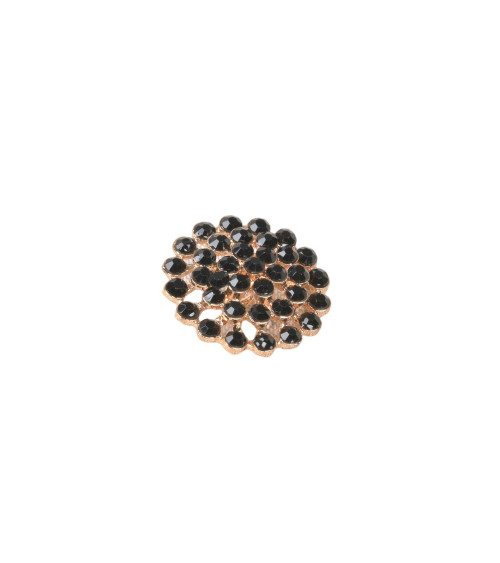 Bottone strass nero