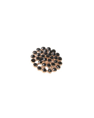 Bouton strass noir