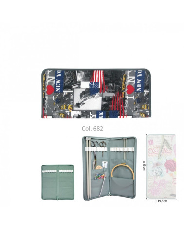 Porta ferri da maglia 43x20 cm New York