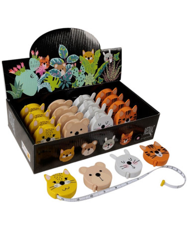 avvolgitore centimetrico per bambini - animali assortiti