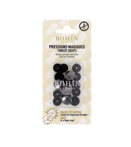 copy of Bohin beige 13mm snap fasteners without pliers