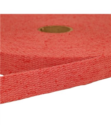 Bobine 20m sangle chinée rouge