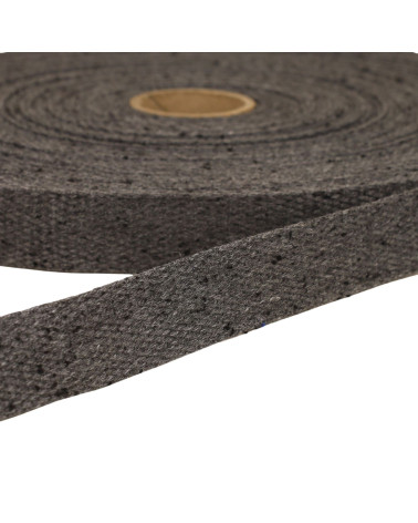 20m reel black mottled webbing