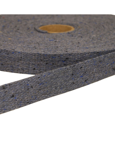 Bobina da 20 m di fettuccia screziata blu scuro