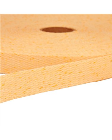 Bobine 20m sangle chinée jaune paille
