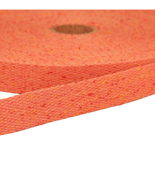 20m spool of salmon mottled webbing