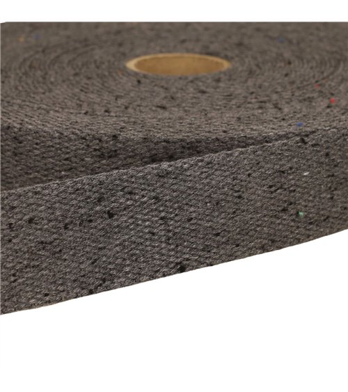 Bobine 20m sangle chinée noir
