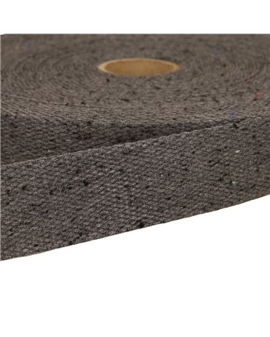 Bobine 20m sangle chinée noir