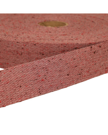 20m spool of burgundy mottled webbing