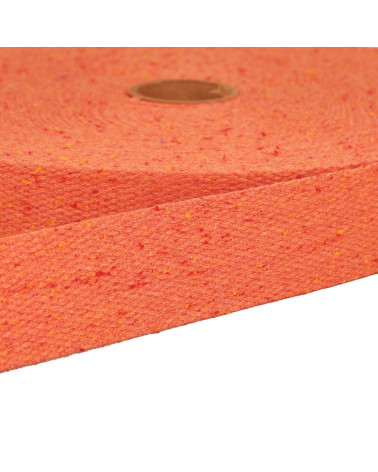 Bobina da 20 m di fettuccia color salmone screziato