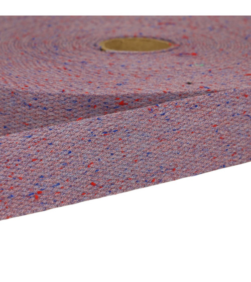 20 m lange Spule aus violett gesprenkeltem Gurtband