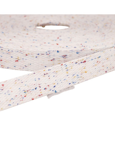 20m spool of white mottled webbing