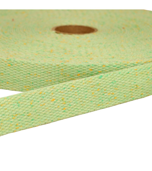 Nile green heathered webbing per meter