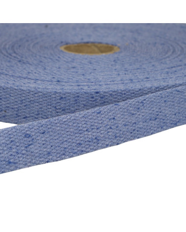 Royal blue mottled webbing per meter