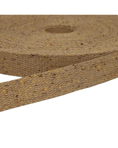 Sangle chinée taupe au mètre