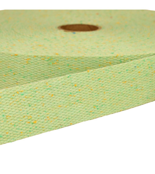 Nile green heathered webbing per meter