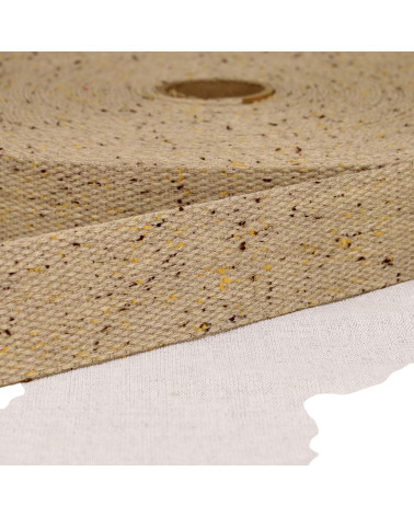 Fettuccia screziata beige al metro