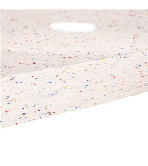 Sangle chinée blanc au mètre