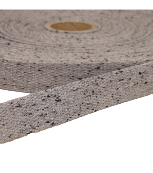 Medium gray mottled webbing per meter