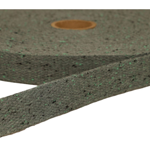 Khaki-meliertes Gurtband pro Meter