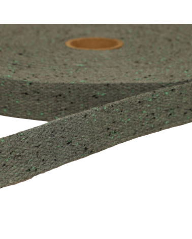 Khaki-meliertes Gurtband pro Meter