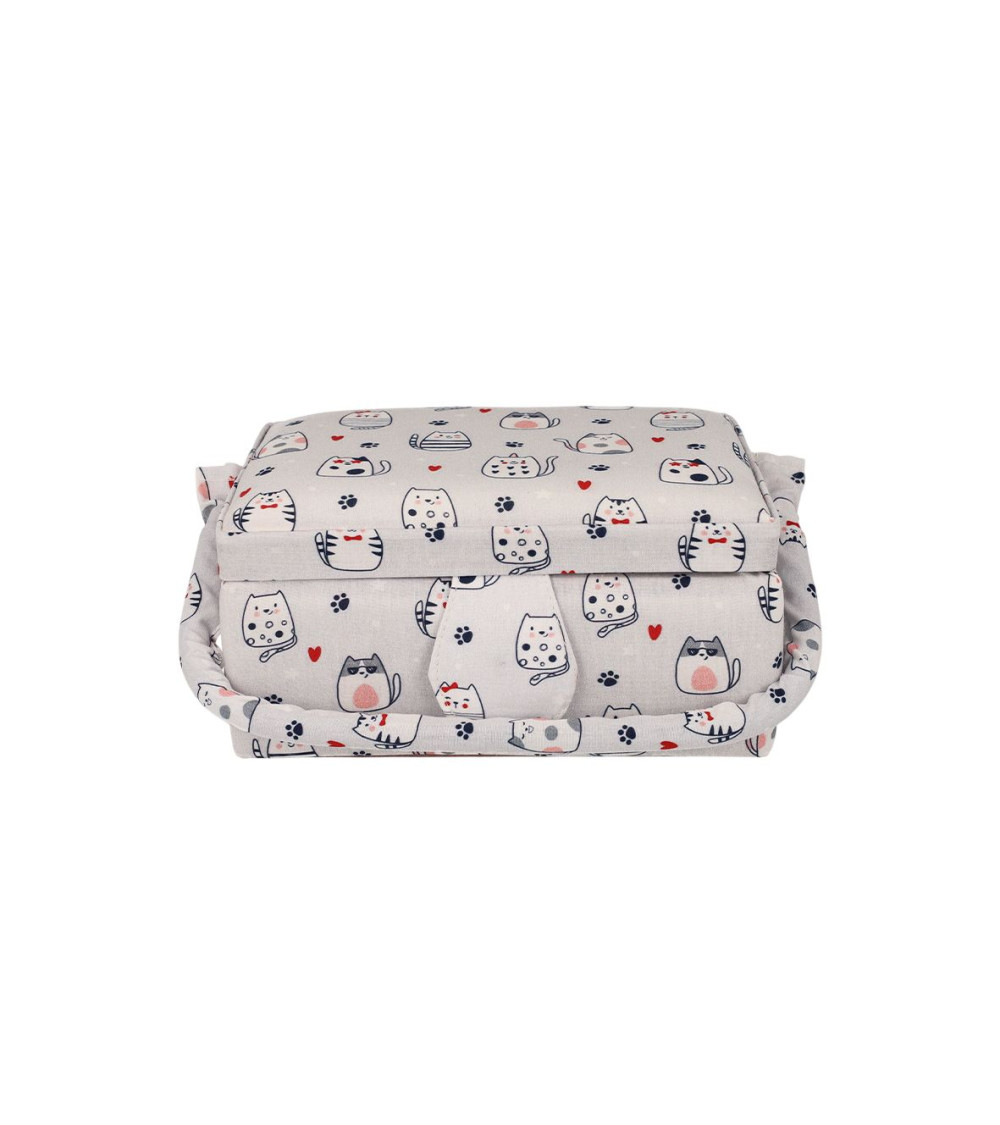 Sewing box 19.5x13x9.5cm cat