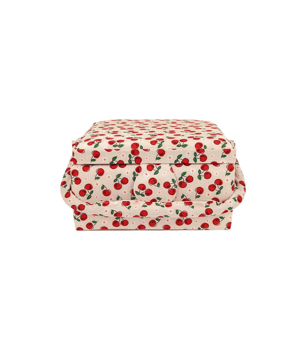Boîte couture 19,5x13x9,5cm cerise