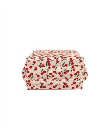 Boîte couture 19,5x13x9,5cm cerise