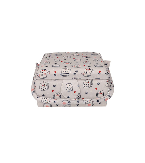 Sewing box 19.5x13x9.5cm cat