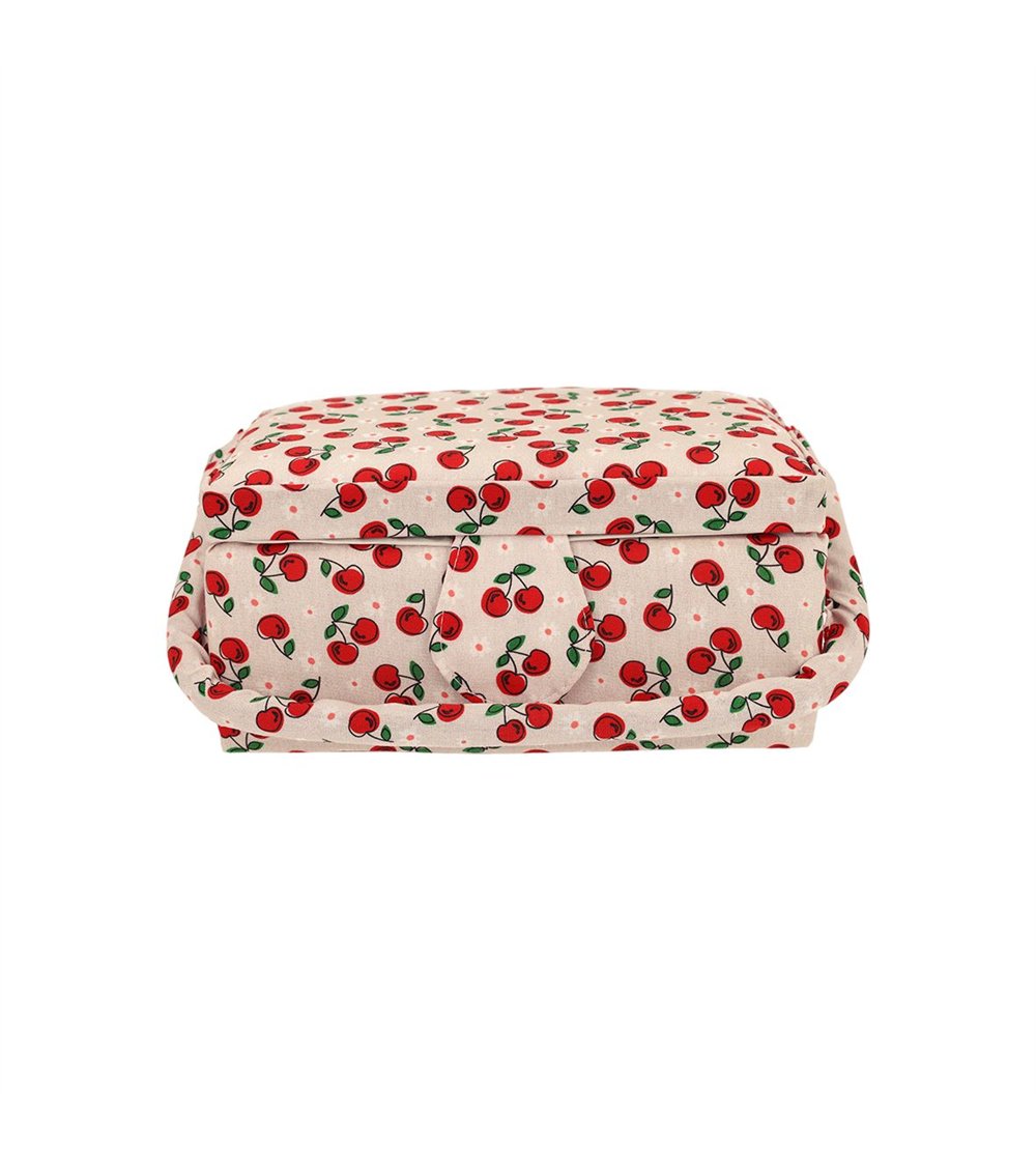Boîte couture 19,5x13x9,5cm cerise