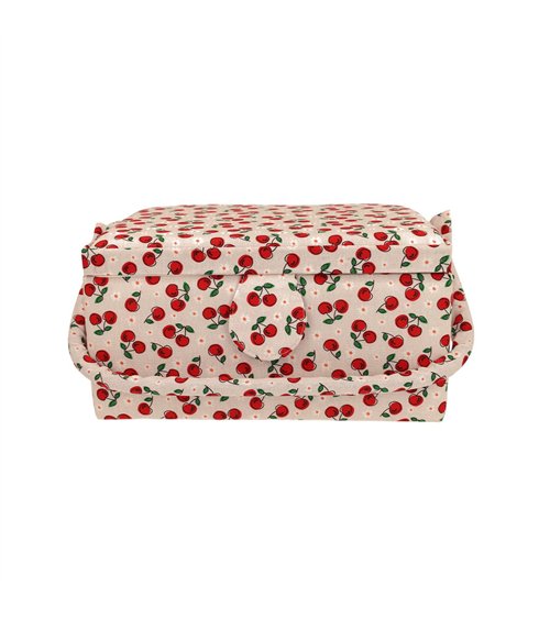 Boîte couture 24,5x18x13cm cerise