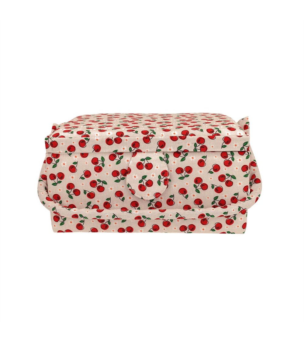 Boîte couture 24,5x18x13cm cerise
