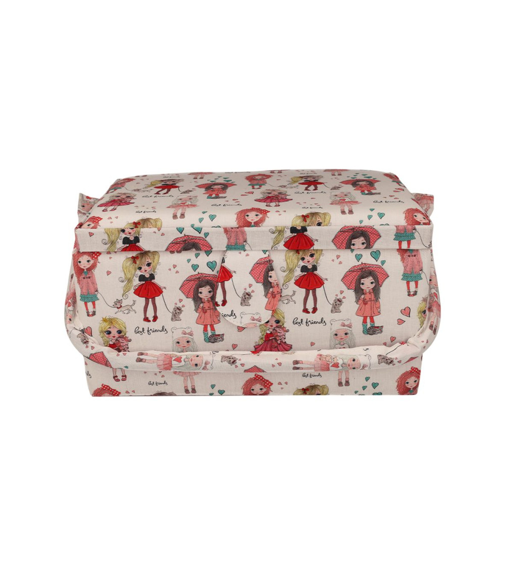 Scatola da cucito 27,5x17,5x15cm ragazza