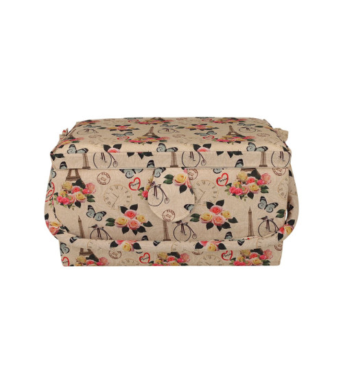 Sewing box 27.5x17.5x15cm eiffel tower