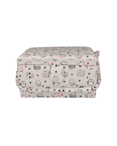 Sewing box 27.5x17.5x15cm cat