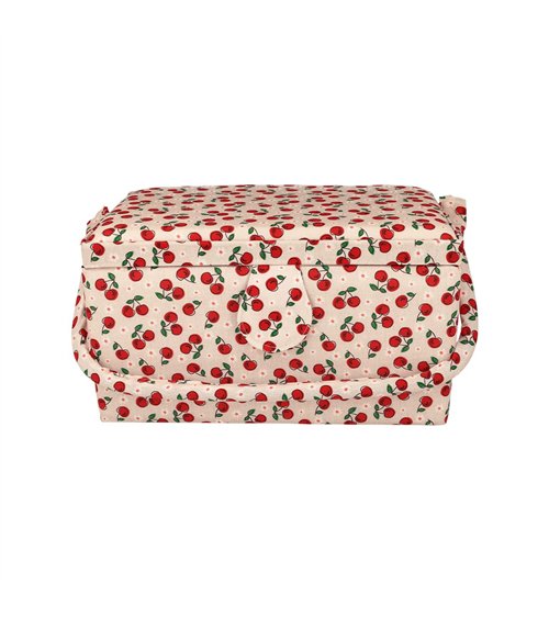 Boîte couture 27,5x17,5x15cm cerise