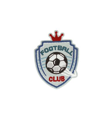 Ecusson thermocollant football football club 4,7cm x 6,1cm