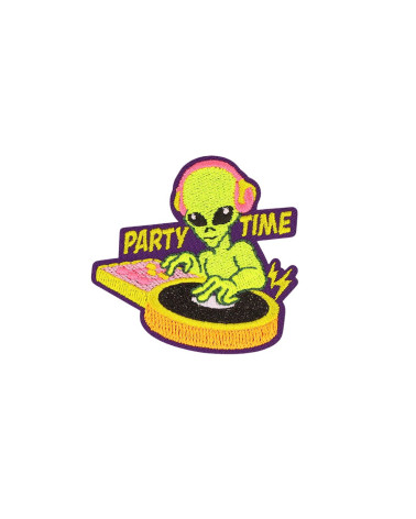 Toppa termoadesiva Alien Party Boo Pow 5 cm x 4,9 cm