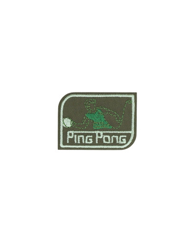 Iron-on sports ping pong patch 4.2cm x 3cm