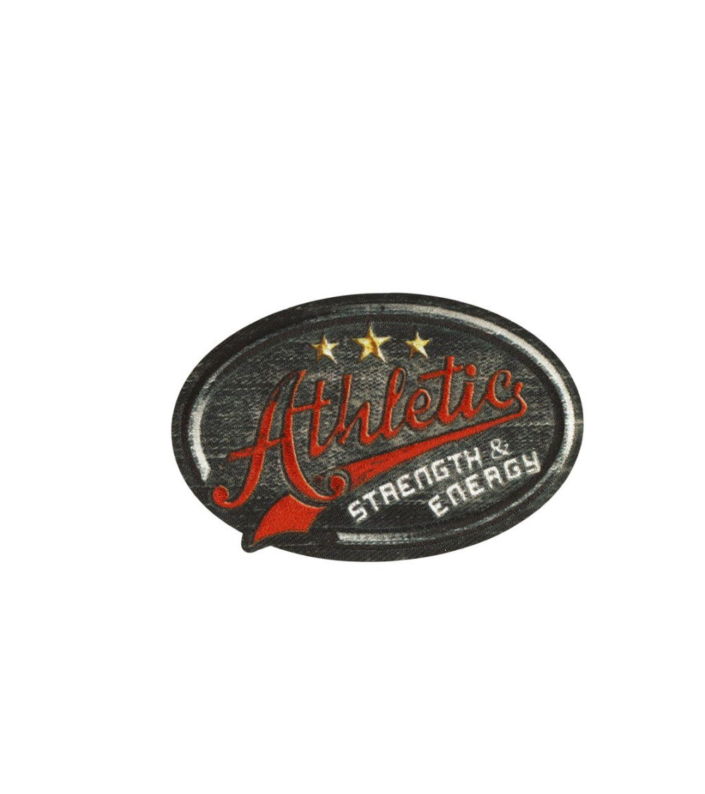 Toppa termoadesiva per atletica leggera in denim 6,1 cm x 4 cm