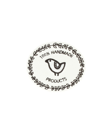 Iron-on message patch 100 handmade 5.1cm x 4.4cm