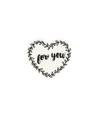 Ecusson thermocollant à messages for you 4,3cm x 4cm