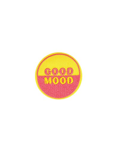 Ecusson thermocollant no bad vibes/good mood good mood 4,7cm x 4,7cm