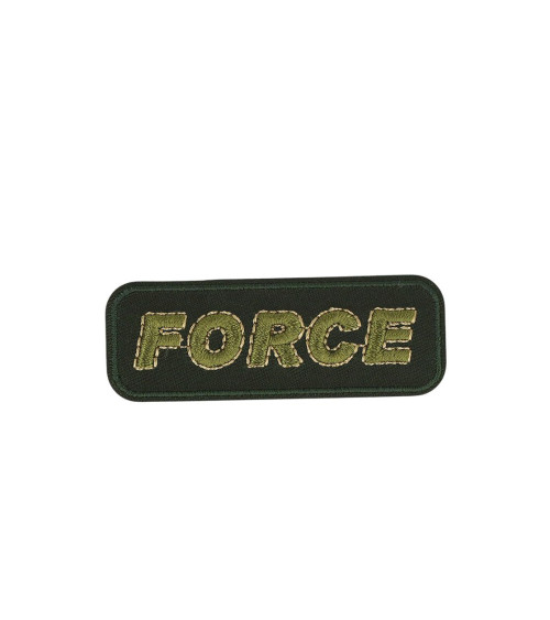 Green force iron-on patch 6.5cm x 2.3cm