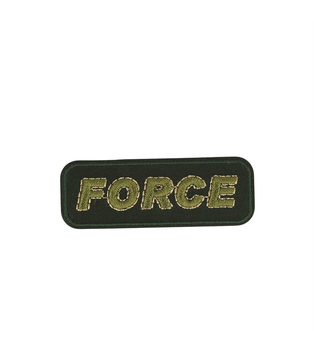 Ecusson thermocollant force vert 6,5cm x 2,3cm