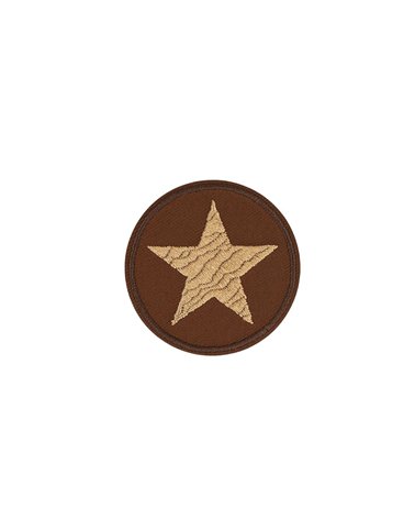 Ecusson thermocollant étoile marron 4,4cm x 4,4cm