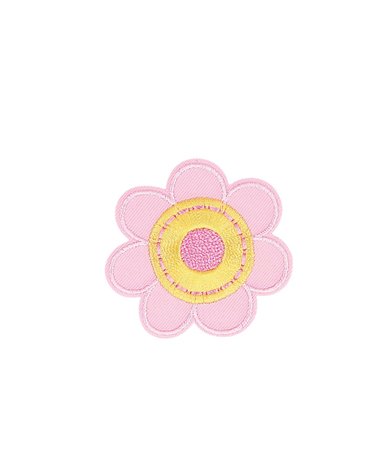 Ecusson thermocollant fleur jaune 5,2cm x 5,1cm