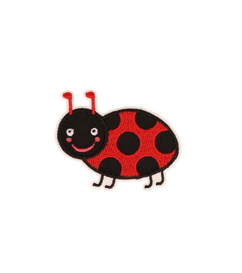 Ecusson thermocollant insecte volant coccinelle 5,3cm x 4,2cm
