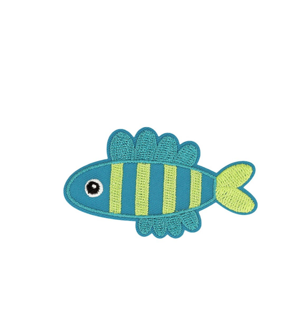 Iron-on patch marine fauna fish 0cm x 0cm